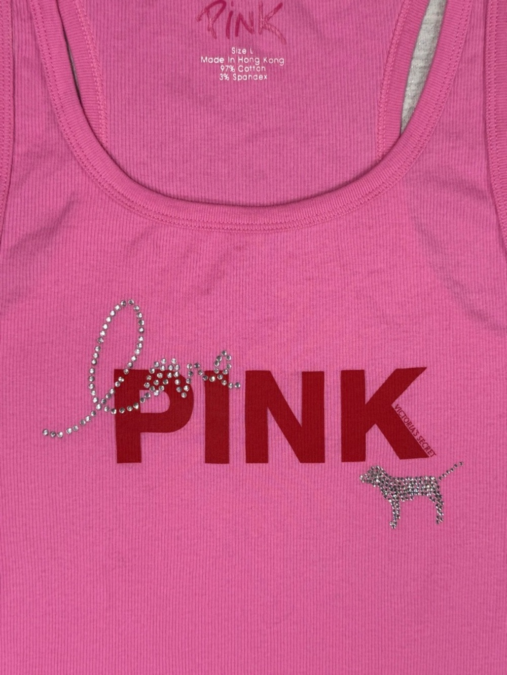 VS PINK VINTAGE BLING TANK NWOT - Picture 2 of 4